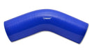 Vibrant Performance 2758B 4 Ply 45 Degree Elbow; 4.5 in. I.D. x 4.25 in. Leg Length; Blue; - Truck Part Superstore