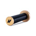 Mishimoto MMSK-BMXGDBK Grip Shift Knob, Black Grip, Gold Top and Bottom - Truck Part Superstore