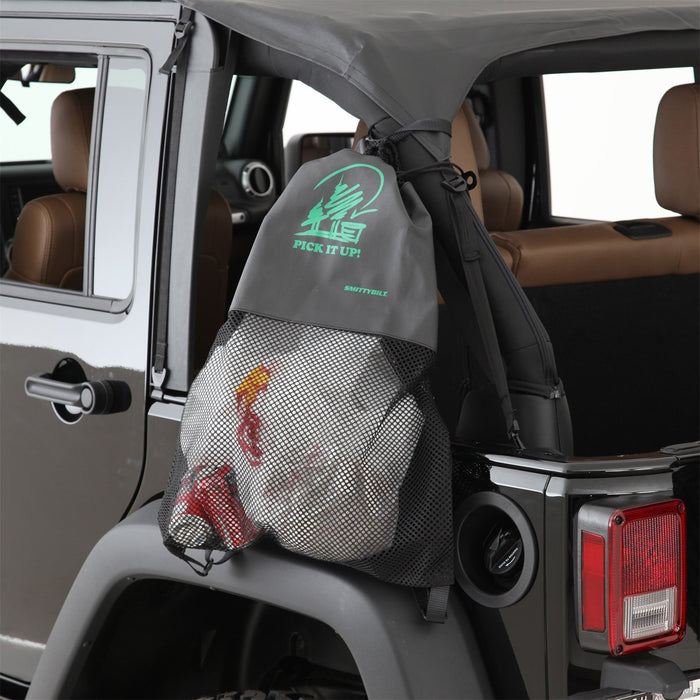 Smittybilt 2792 Pick It Up Mesh Trash Bag Going Green Smittybilt - Truck Part Superstore