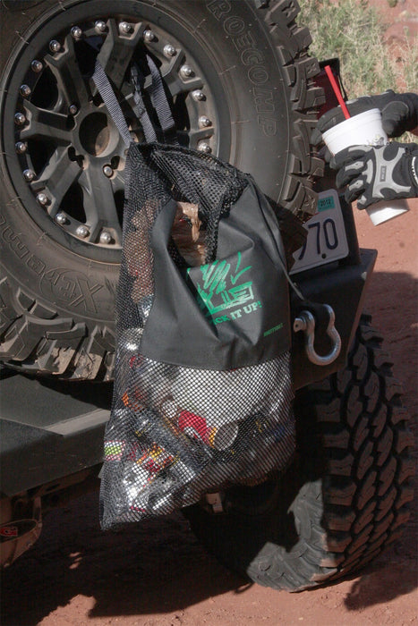Smittybilt 2792 Pick It Up Mesh Trash Bag Going Green Smittybilt - Truck Part Superstore