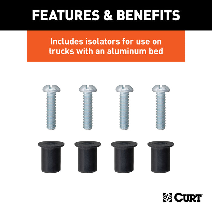 CURT 57008 7ft. Custom Wiring Extension Harness (Adds 7-Way RV Blade to Truck Bed; Packaged - Truck Part Superstore