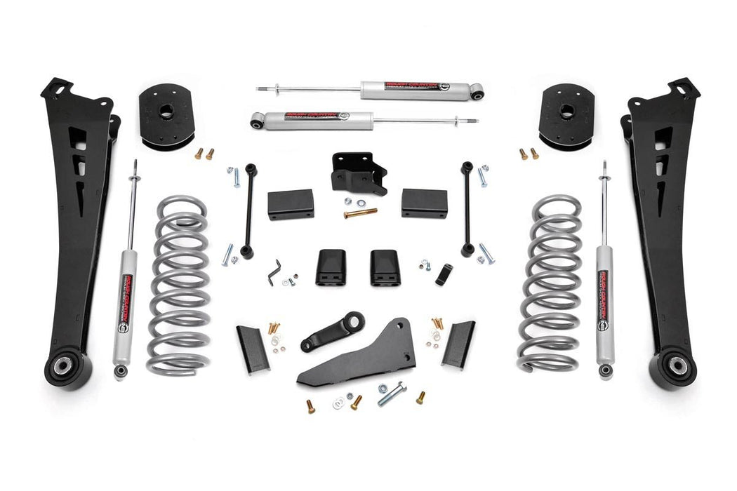 Rough Country 39830 4.5 Inch Suspension Lift Kit Coil Springs Radius Arms 14-18 RAM Powerwagon 2500 4WD Gas Rough Country - Truck Part Superstore