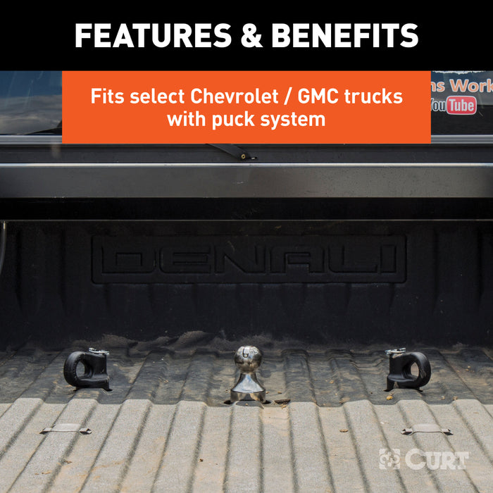 CURT 60692 OEM Puck System 2-5/16in. Gooseneck Kit; Chevrolet; Ford; GMC; Nissan (30K) - Truck Part Superstore