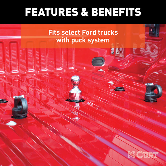 CURT 60692 OEM Puck System 2-5/16in. Gooseneck Kit; Chevrolet; Ford; GMC; Nissan (30K) - Truck Part Superstore