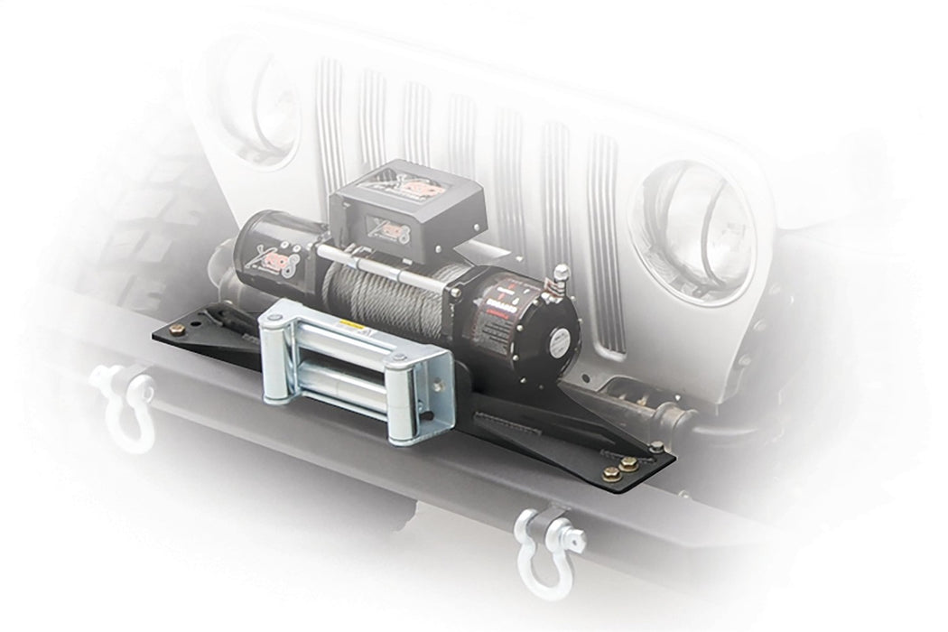 Smittybilt 2802 Winch Plate Raised Fits Aftermarket Bumpers 87-06 Wrangler YJ/TJ/LJ Smittybilt - Truck Part Superstore