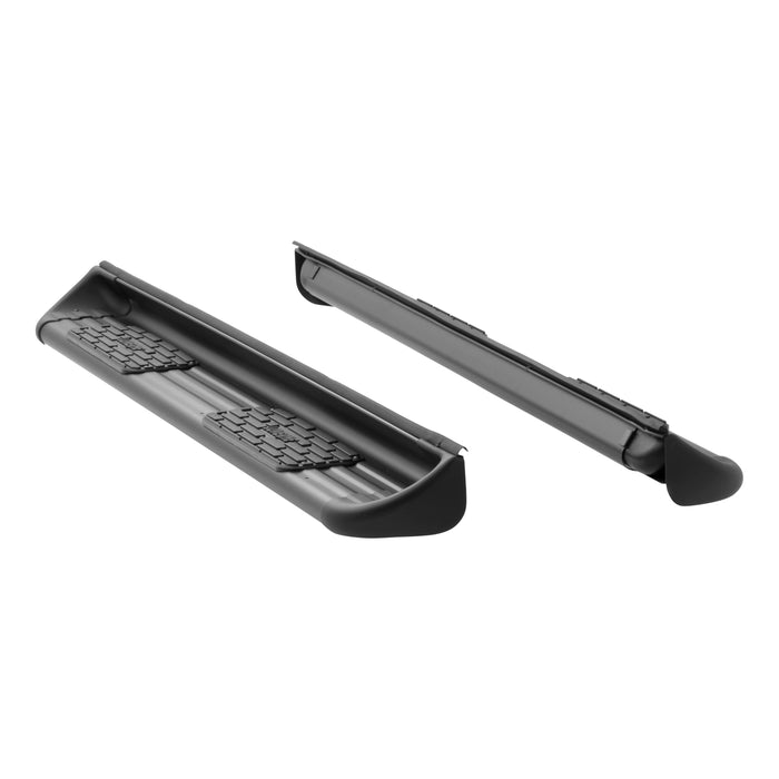 Luverne 280743-581443 Side Entry Steps-Black-Rocker Mount - Truck Part Superstore