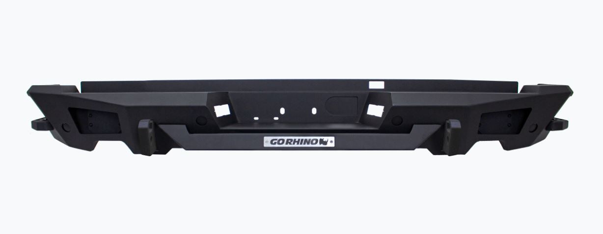 Go Rhino 28130T Heavy duty rear steel bumper replaces factory bumper - Truck Part Superstore