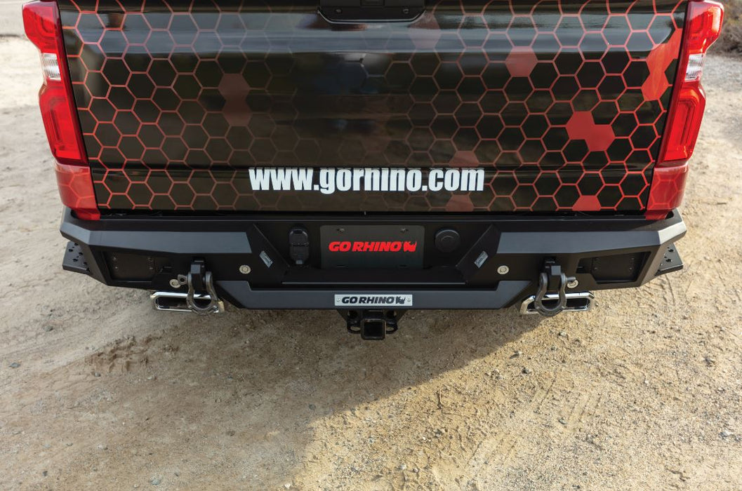 Go Rhino 28176T BR20.5 Rear BR Bumper for Chevrolet Silverado GMC Sierra 1500 - Truck Part Superstore