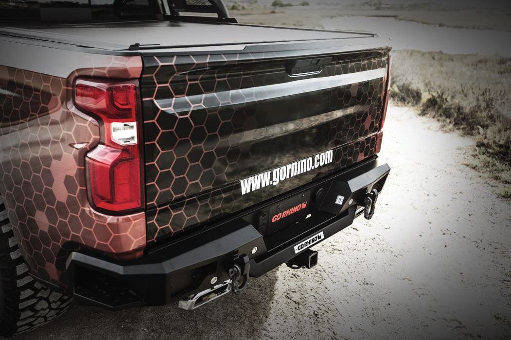 Go Rhino 28176T BR20.5 Rear BR Bumper for Chevrolet Silverado GMC Sierra 1500 - Truck Part Superstore