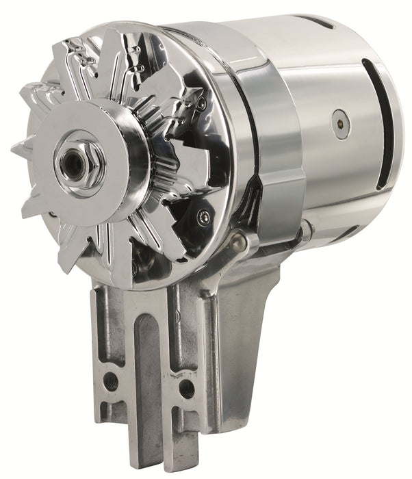 Powermaster Performance 282021 PowerGEN Alternator; Polished; Strap Mount; 90 Amp; 65 Idle; 12 Volt; - Truck Part Superstore