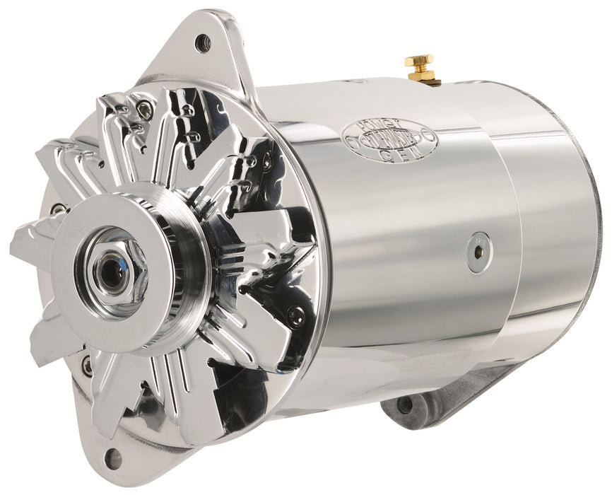 Powermaster Performance 282051 PowerGEN Alternator; Polished; Long Case; 90 Amp.; 65 Idle; 12 Volt; - Truck Part Superstore