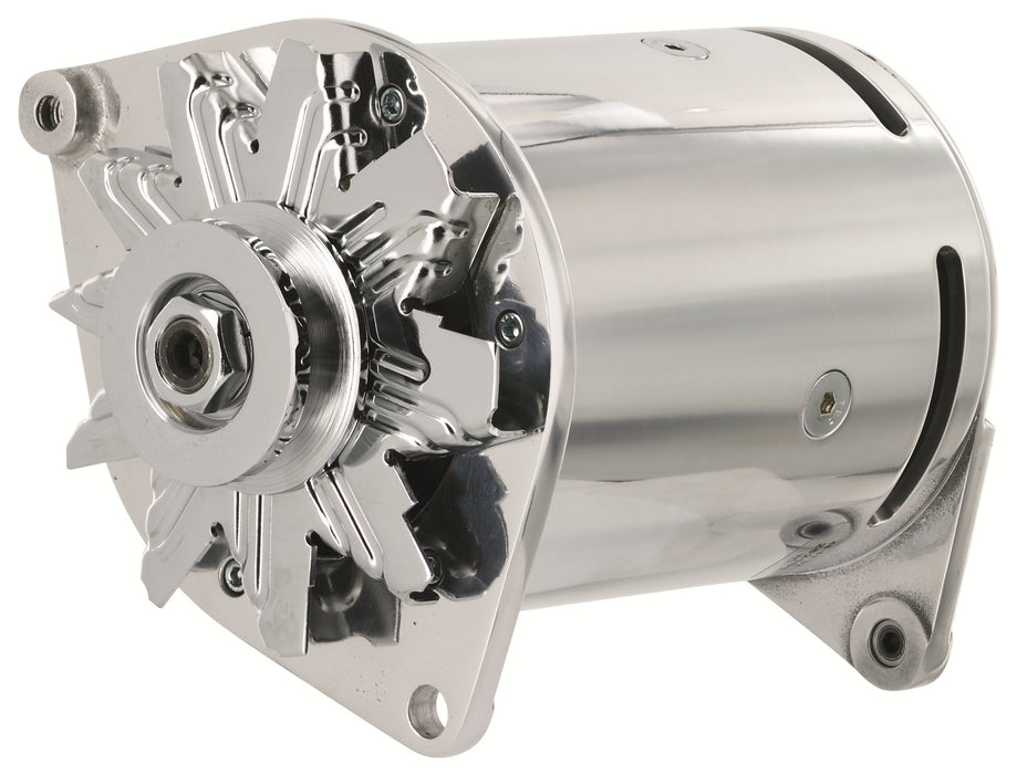 Powermaster Performance 282101 PowerGEN Alternator; Polished; Swing Mount; 90 Amp; 65 Idle; 12 Volt; - Truck Part Superstore