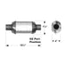 Flowmaster Catalytic Converters 2822225 Universal Catalytic Converter - Truck Part Superstore