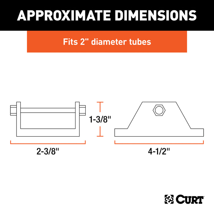 CURT 28271 CURT 28271 Trailer Jack Foot; Fits 2-Inch Diameter Tube; Supports 2;000 lbs - Truck Part Superstore