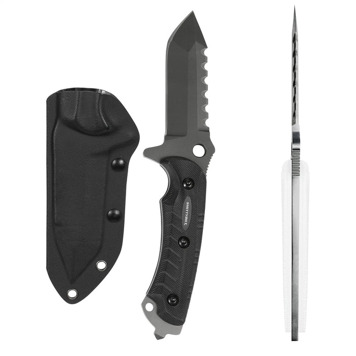 Smittybilt 2836 Survival Knife F.A.S.T. (Functional Agile Survival Trail) Knife 4 Inch Blade Black Smittybilt - Truck Part Superstore