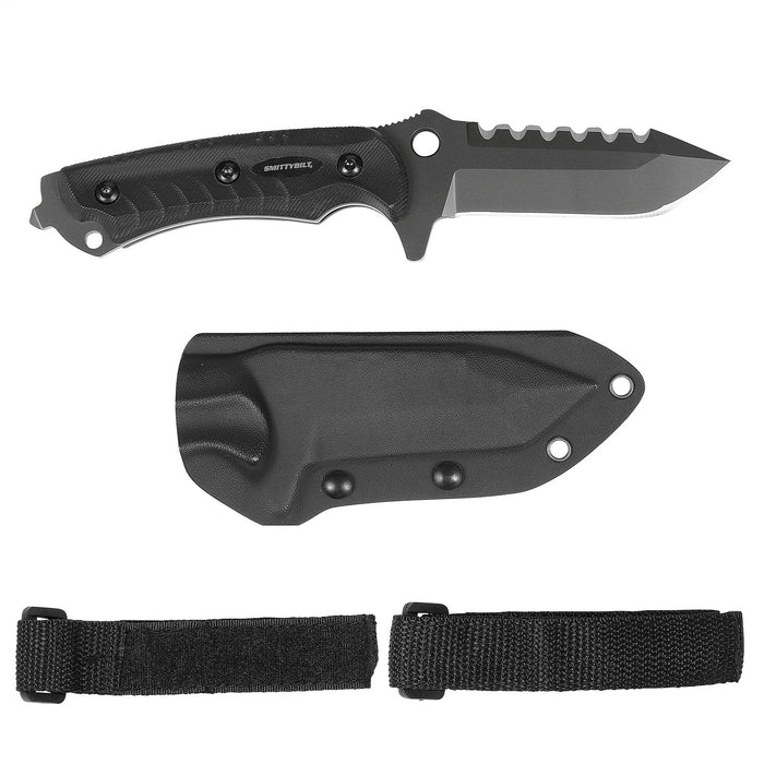 Smittybilt 2836 Survival Knife F.A.S.T. (Functional Agile Survival Trail) Knife 4 Inch Blade Black Smittybilt - Truck Part Superstore