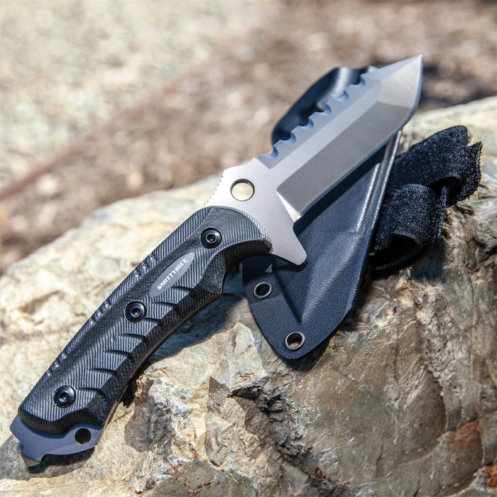 Smittybilt 2836 Survival Knife F.A.S.T. (Functional Agile Survival Trail) Knife 4 Inch Blade Black Smittybilt - Truck Part Superstore