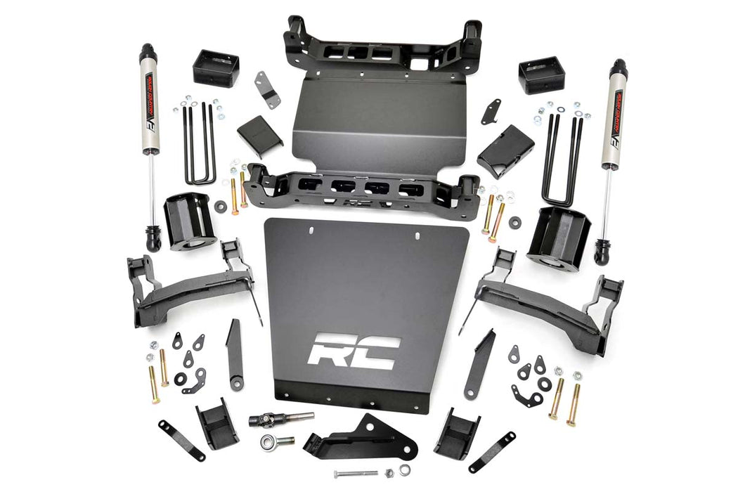 Rough Country 29170 5 Inch Suspension Lift Kit w/V2 Shocks 14-18 Silverado/Sierra 1500 4WD Rough Country - Truck Part Superstore
