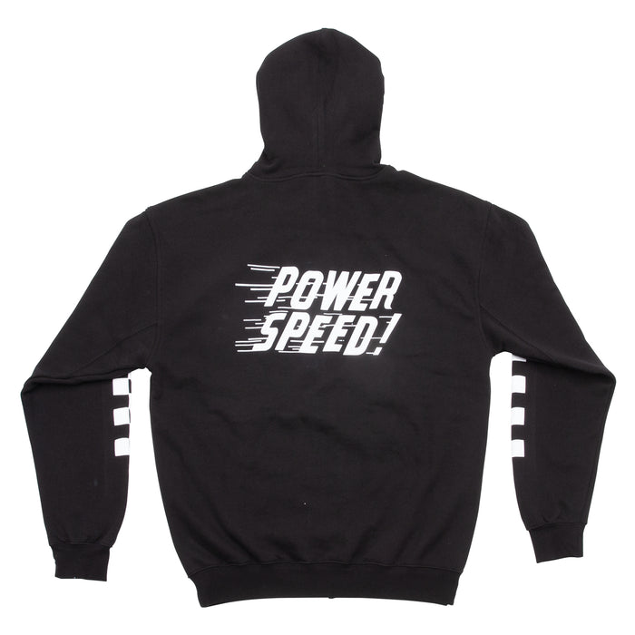 Edelbrock 289311 SWEATSHIRT; ZIP HOODIE CHECKERED PAST BLACK (M) - Truck Part Superstore