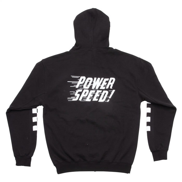 Edelbrock 289313 SWEATSHIRT; ZIP HOODIE CHECKERED PAST BLACK (XL) - Truck Part Superstore