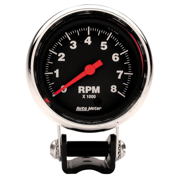 AutoMeter 2893 GAUGE; TACHOMETER; 2 5/8in.; 8K RPM; PEDESTAL; TRADITIONAL CHROME - Truck Part Superstore