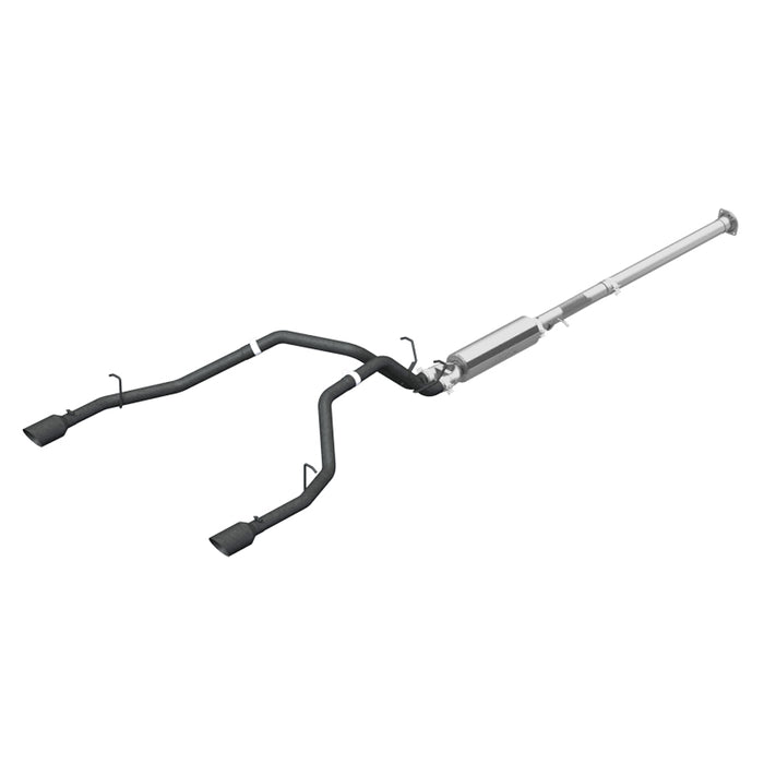 MBRP S5152BLK Cat Back Exhaust System Dual Split Rear Black Coated For 19-22 RAM Hemi 1500 5.7L Crew/Quad Cab MBRP - Truck Part Superstore