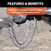 CURT 80301 48in. Safety Chain with 2 S-Hooks (7;000 lbs; Clear Zinc) - Truck Part Superstore