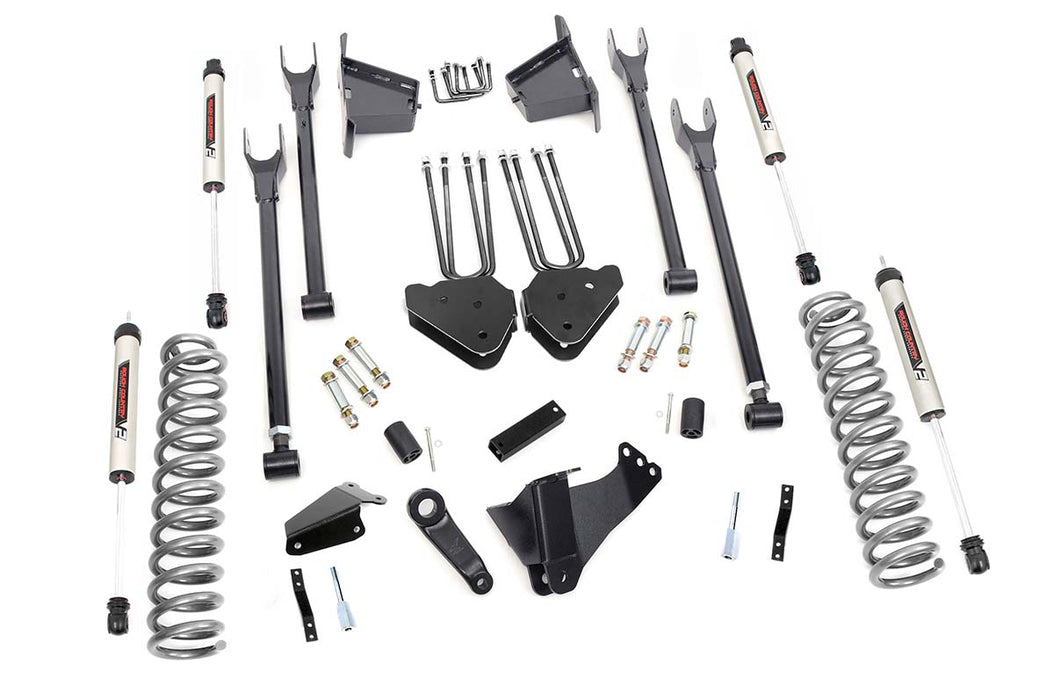 Rough Country 59170 8 Inch Ford 4-Link Suspension Lift Kit w/V2 Shocks 05-07 F-250/350 4WD Diesel Rough Country - Truck Part Superstore
