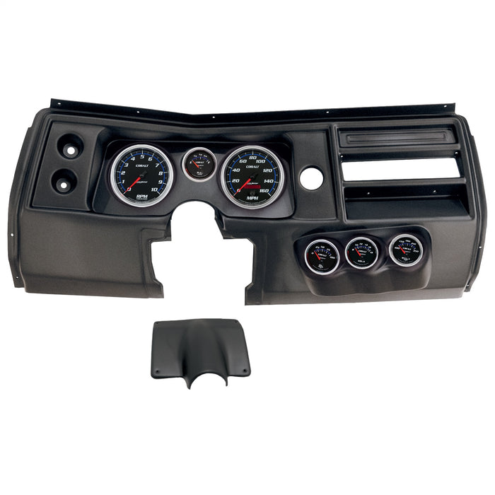AutoMeter 2903-05 DIRECT FIT DASH KIT; (5in. X2; 2 1/16in. X4); CHEVY CHEVELLE NO VENT 68; COBALT - Truck Part Superstore