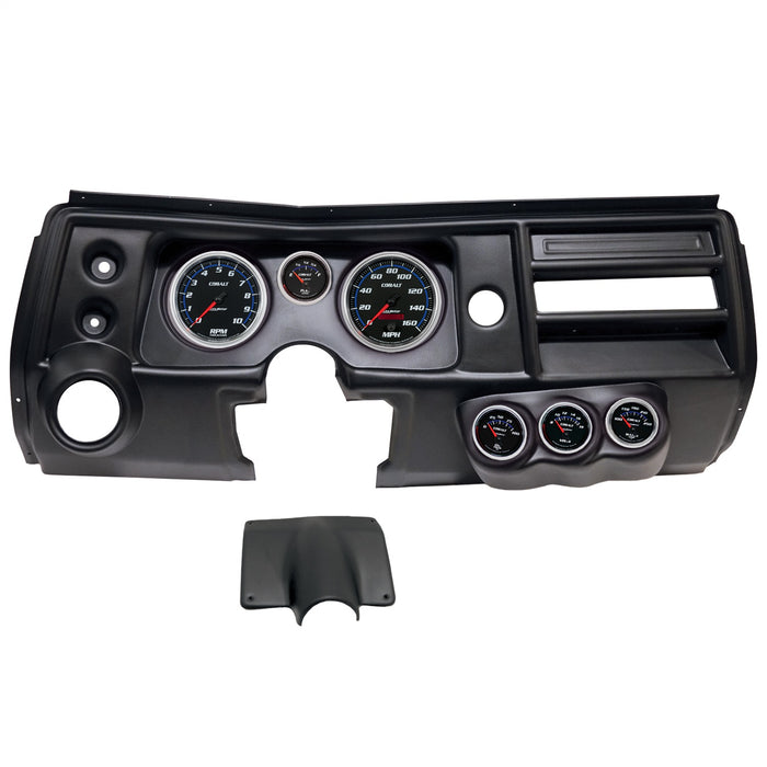 AutoMeter 2904-05 DIRECT FIT DASH KIT; (5in. X2; 2 1/16in. X4); CHEVY CHEVELLE VENT 68; COBALT - Truck Part Superstore