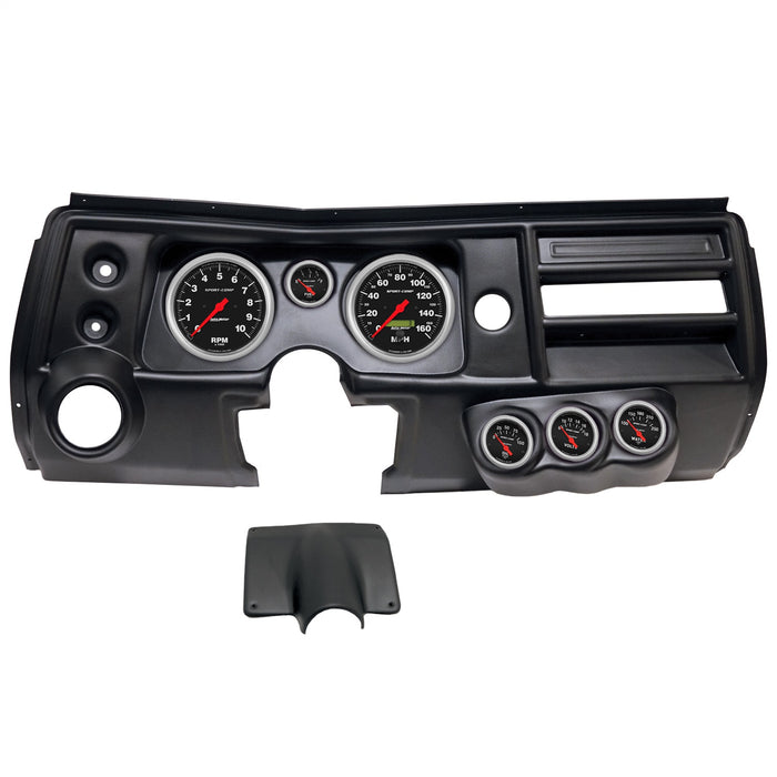 AutoMeter 2904-11 DIRECT FIT DASH KIT; (5in. X2; 2 1/16in. X4); CHEVY CHEVELLE VENT 68; SPORT-COMP - Truck Part Superstore