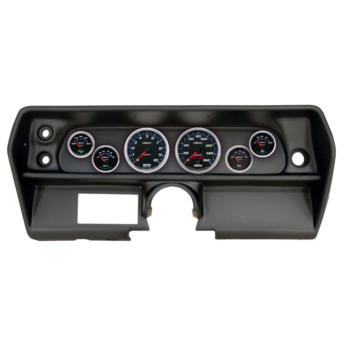 AutoMeter 2905-05 DIRECT FIT DASH KIT; (3 3/8in. X2; 2 1/16in. X4); CHEVY NOVA 68; COBALT - Truck Part Superstore