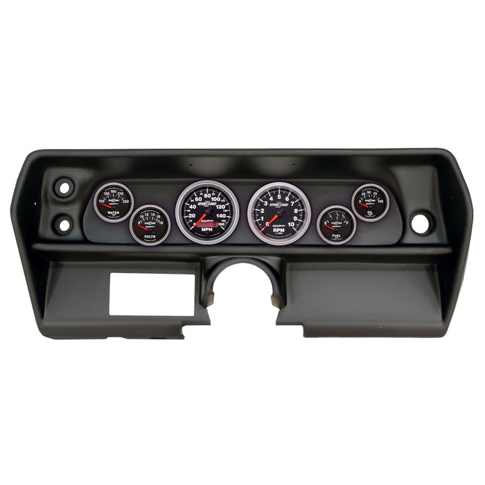 AutoMeter 2905-12 DIRECT FIT DASH KIT; (3 3/8in. X2; 2 1/16in. X4); CHEVY NOVA 68; SPORT-COMP II - Truck Part Superstore