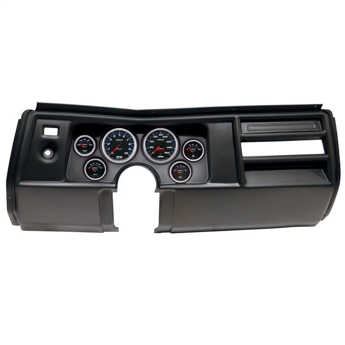 AutoMeter 2908-05 DIRECT FIT DASH KIT; (3 3/8in. X2; 2 1/16in. X4); CHEVY CHEVELLE NO VENT 69; COB - Truck Part Superstore
