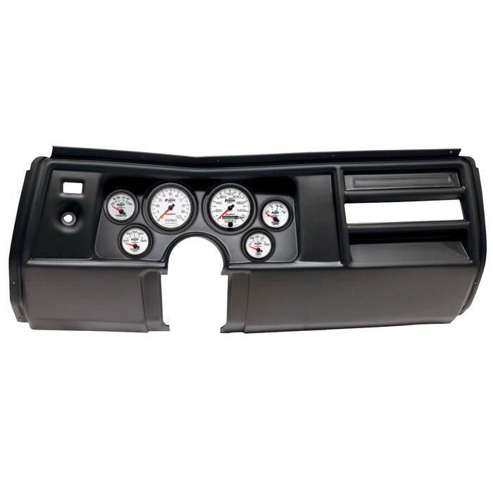 AutoMeter 2908-10 DIRECT FIT DASH KIT; (3 3/8in. X2; 2 1/16in. X4); CHEVY CHEVELLE NO VENT 69; PHA - Truck Part Superstore