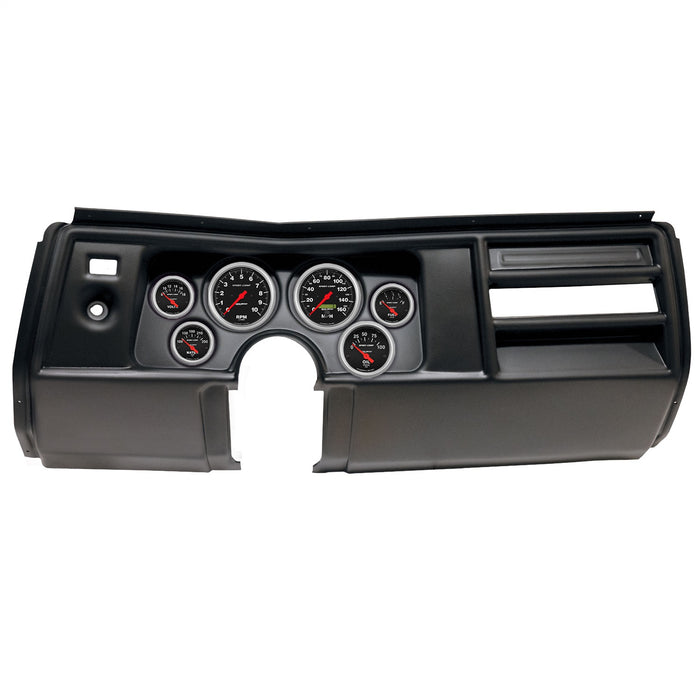 AutoMeter 2908-11 DIRECT FIT DASH KIT; (3 3/8in. X2; 2 1/16in. X4); CHEVY CHEVELLE NO VENT 69; SPO - Truck Part Superstore