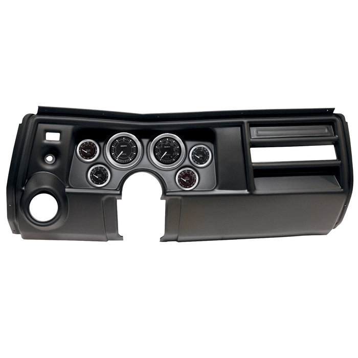 AutoMeter 2909-04 DIRECT FIT DASH KIT; (3 3/8in. X2; 2 1/16in. X4); CHEVY CHEVELLE VENT 69; CHRONO - Truck Part Superstore