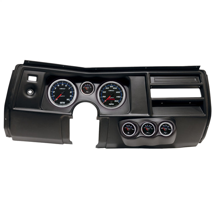 AutoMeter 2910-05 DIRECT FIT DASH KIT; (5in. X2; 2 1/16in. X4); CHEVY CHEVELLE NO VENT 69; COBALT - Truck Part Superstore