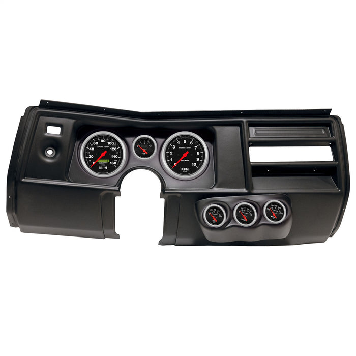 AutoMeter 2910-11 DIRECT FIT DASH KIT; (5in. X2; 2 1/16in. X4); CHEVY CHEVELLE NO VENT 69; SPORT-C - Truck Part Superstore