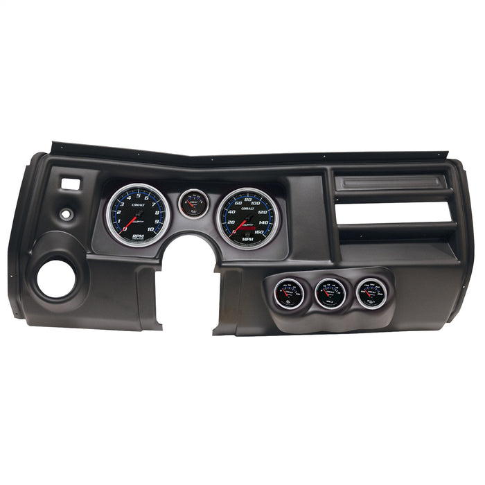 AutoMeter 2911-05 DIRECT FIT DASH KIT; (5in. X2; 2 1/16in. X4); CHEVY CHEVELLE VENT 69; COBALT - Truck Part Superstore