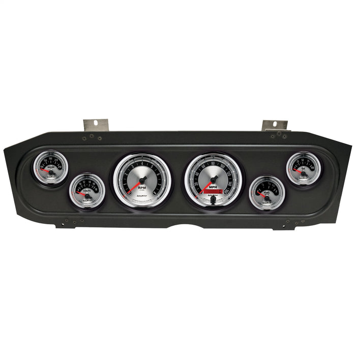 AutoMeter 2913-01 DIRECT FIT DASH KIT; (3 3/8in. X2; 2 1/16in. X4); MERC COUGAR 69-70; AMERICAN MU - Truck Part Superstore