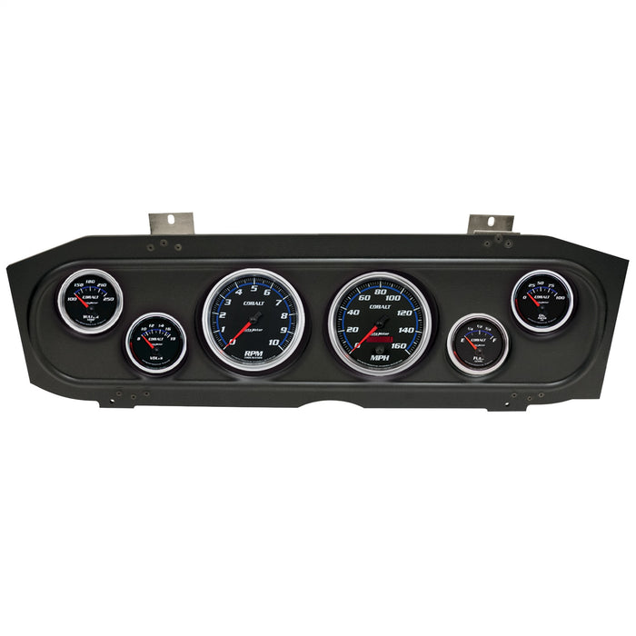 AutoMeter 2913-05 DIRECT FIT DASH KIT; (3 3/8in. X2; 2 1/16in. X4); MERC COUGAR 69-70; COBALT - Truck Part Superstore