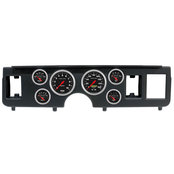 AutoMeter 2917-11 DIRECT FIT DASH KIT; (3 3/8in. X2; 2 1/16in. X4); FORD MUSTANG 79-86; SPORT-COMP - Truck Part Superstore