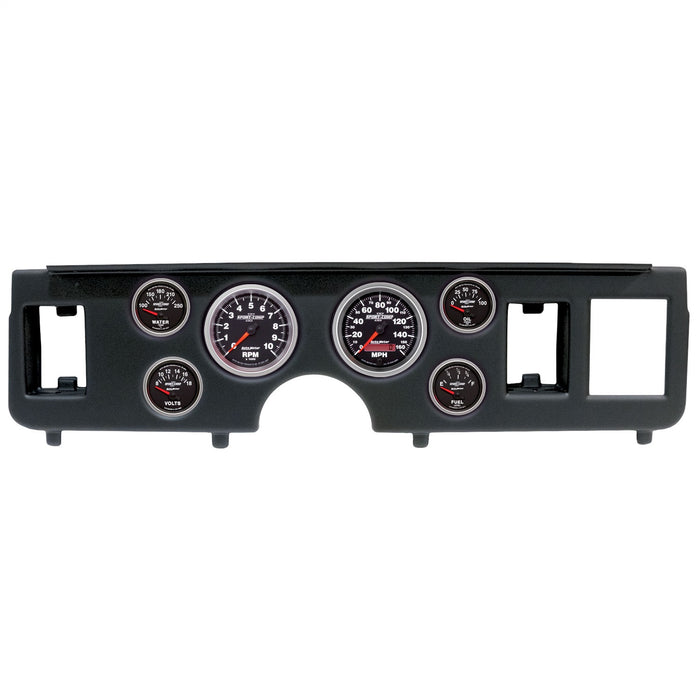 AutoMeter 2917-12 DIRECT FIT DASH KIT; (3 3/8in. X2; 2 1/16in. X4); FORD MUSTANG 79-86; SPORT-COMP - Truck Part Superstore