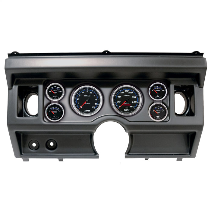 AutoMeter 2919-05 DIRECT FIT DASH KIT; (3 3/8in. X2; 2 1/16in. X4); FORD TRUCK AC 80-86; COBALT - Truck Part Superstore