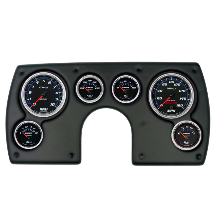 AutoMeter 2921-05 DIRECT FIT DASH KIT; (3 3/8in. X2; 2 1/16in. X4); CHEVY CAMARO 82-89; COBALT - Truck Part Superstore