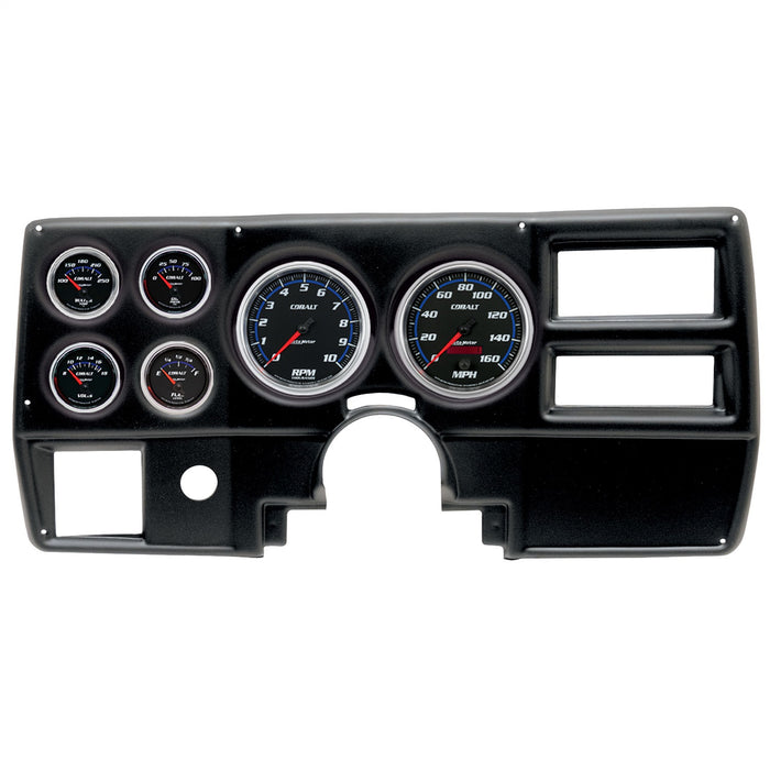 AutoMeter 2923-05 DIRECT FIT DASH KIT; (5in. X2; 2 1/16in. X4); CHEVY/GMC TRUCK AC 84-87; COBALT - Truck Part Superstore