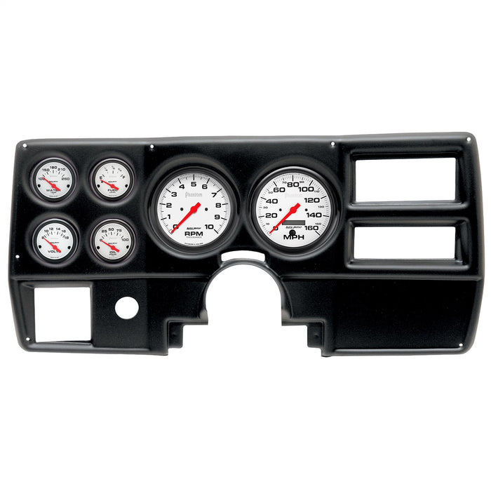 AutoMeter 2923-09 DIRECT FIT DASH KIT; (5in. X2; 2 1/16in. X4); CHEVY/GMC TRUCK AC 84-87; PHANTOM - Truck Part Superstore