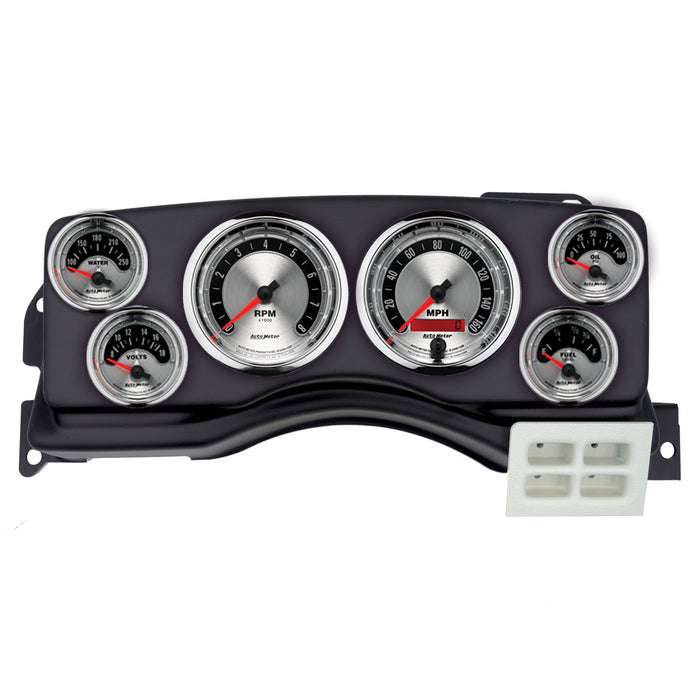 AutoMeter 2924-01 DIRECT FIT DASH KIT; (3 3/8in. X2; 2 1/16in. X4); FORD MUSTANG 87-89; AMERICAN M - Truck Part Superstore
