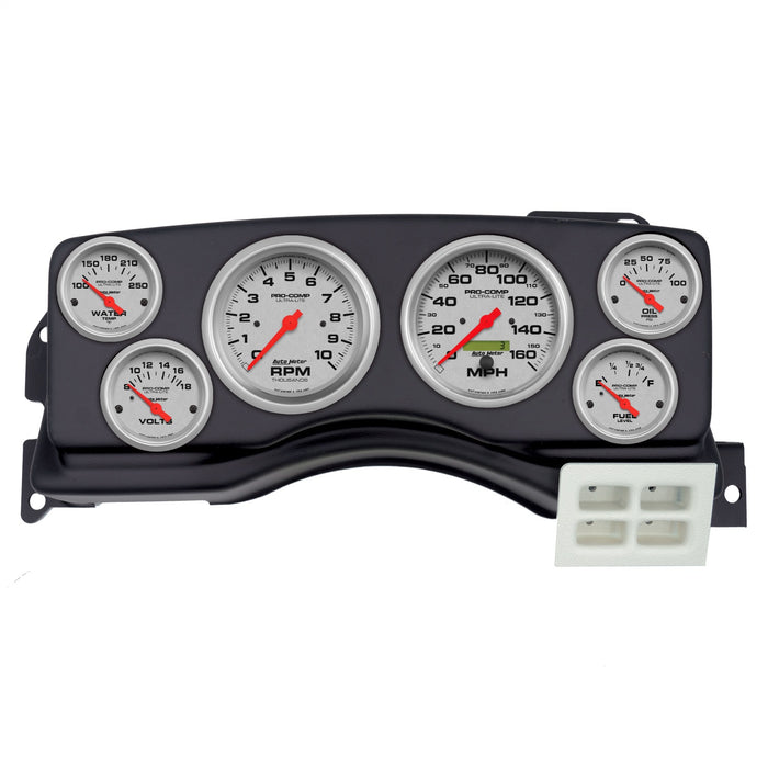 AutoMeter 2924-13 DIRECT FIT DASH KIT; (3 3/8in. X2; 2 1/16in. X4); FORD MUSTANG 87-89; ULTRA-LITE - Truck Part Superstore